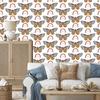 Rainbows and Butterflies Boho Wallpaper, White and Gray, for Living Room and Bedroom, 50x1000
