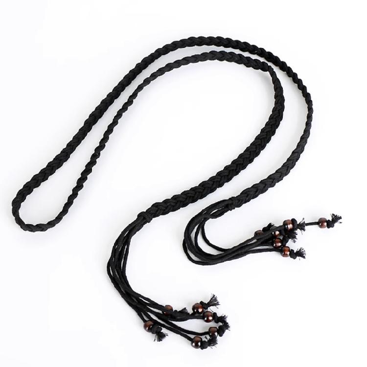 Breathable Cotton Waistband Handwoven Adjustable Waist Rope Belt Bohemian Waist Cord For Women Teens Girl Various Styles