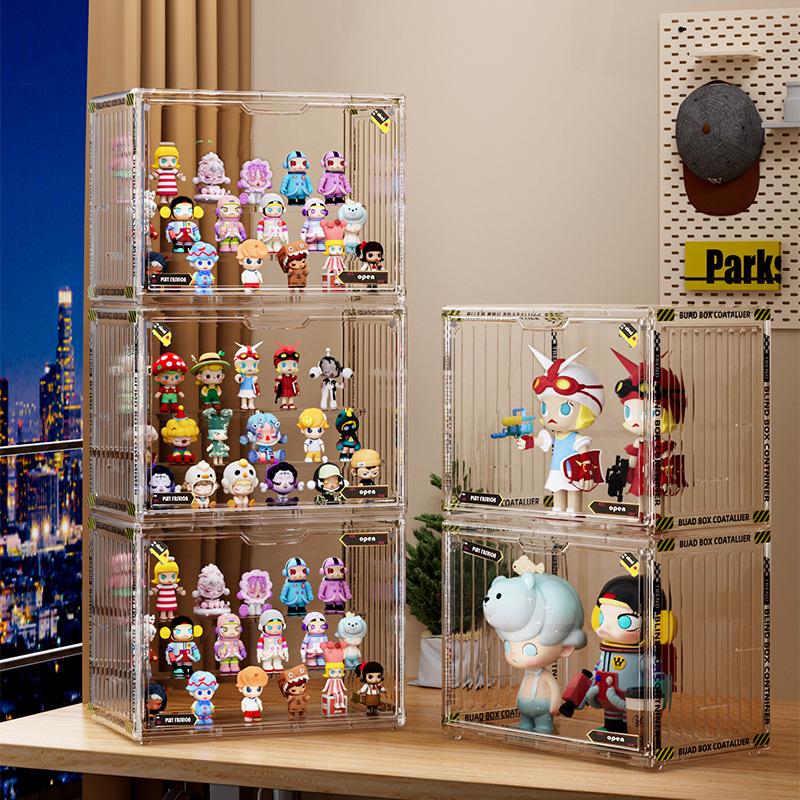 Acryl-Display-Ständer mit großer Kapazität und mehreren Ebenen: Staubdichte Blind Box & Figurenschrank