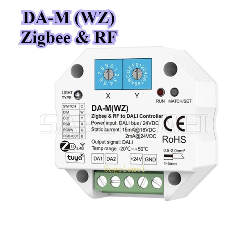 DA-M DA-M(WT/WZ) Skydance 24VDC Tuya APP Control DIM RGB CCT RGBW WiFi Zigbee& RF To DALI Converter Dimmer Controller Smart Life