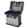 4 Layers Portable Fishing Tackle Box Bait Case Tool Organizer Lures Storage