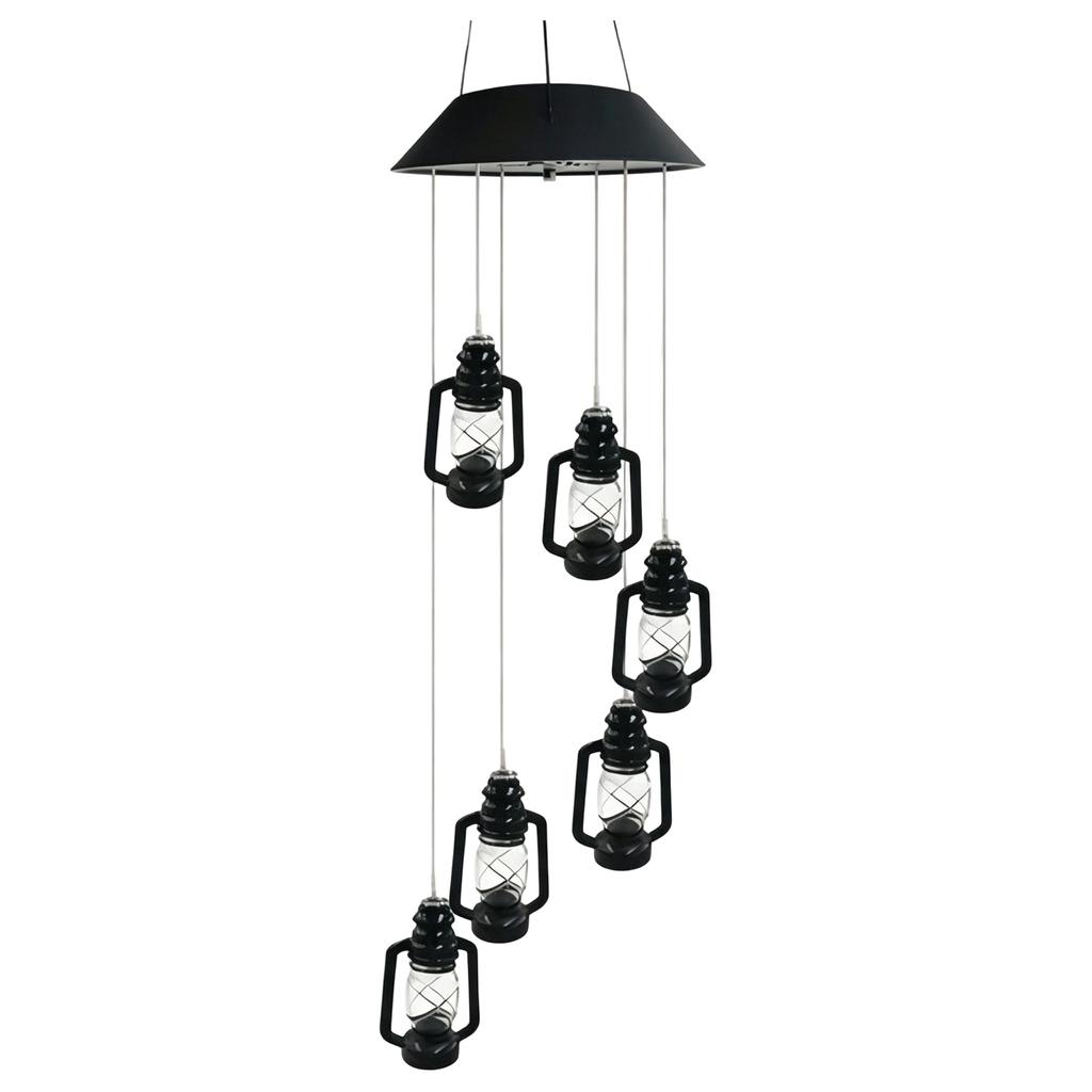 Powered Wind Light, Colorful LED Hanging for Garden Patio Balcony Outdoor Decor