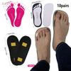 10 Pares Chinelos Descartáveis Femininos para Bronzeamento Pés Pegajosos para Bronzeamento Protetores de Almofadas de Pé para Spray Tan Adesivos para Acessório Corporal Chinelo