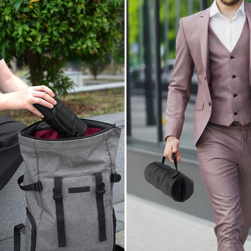 Portable Watch Storage Bag, Travel Watch Box, with Hard Shell Protector, Multiple Compartments, Suitable for Home and Travel Use