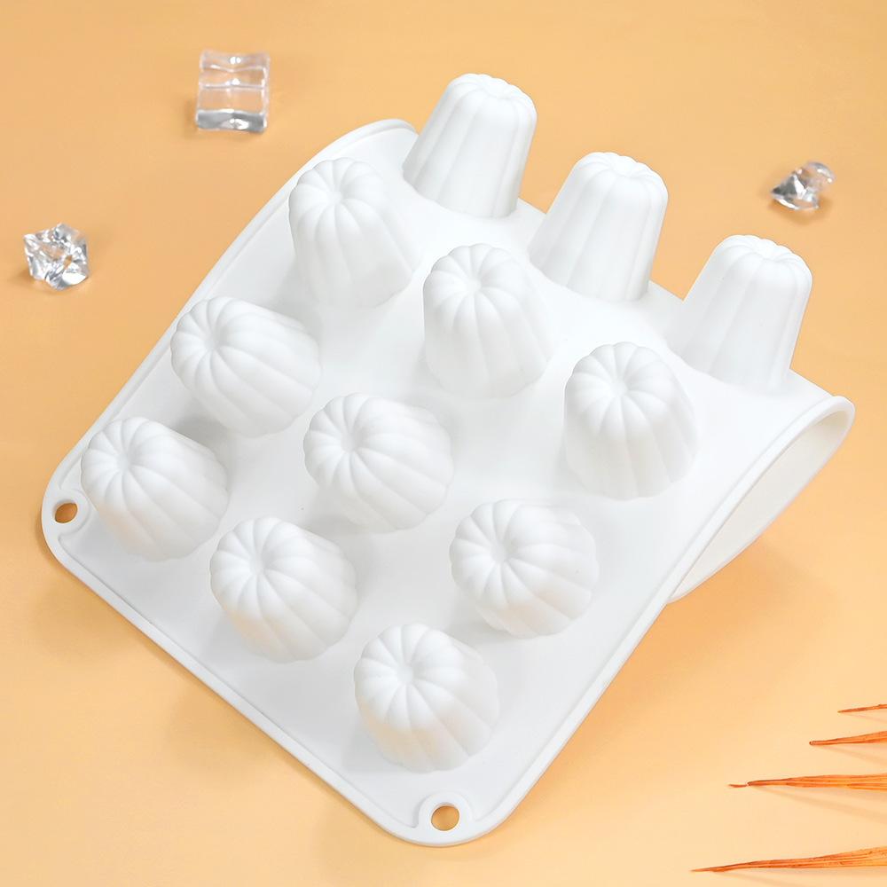 1pc Silicone Mini Bundt Pan, 18-Cavity Angel'S Bell Chocolate Mousse Mold, French Non-Stick Cake Baking Tool for Desserts and Pastries