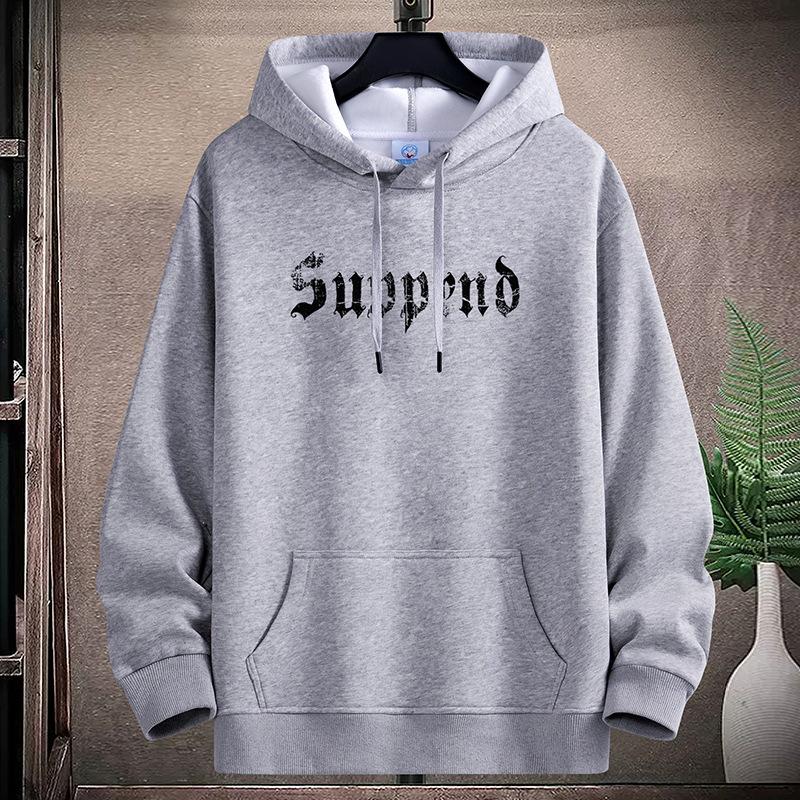 Mens Casual Hooded Hoodie Sportshirt Plus Size Boys Pullovers M-5XL
