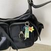 Lightweight And Stylish Dolphin Keychain With Egg Flower And Dot Design Key Accessory For Everyday Carry Items
