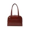 Solid Color Pu Leather Tote Bag Large Capacity Women's Handbag Fashion Boston Shoulder Bag  Girls