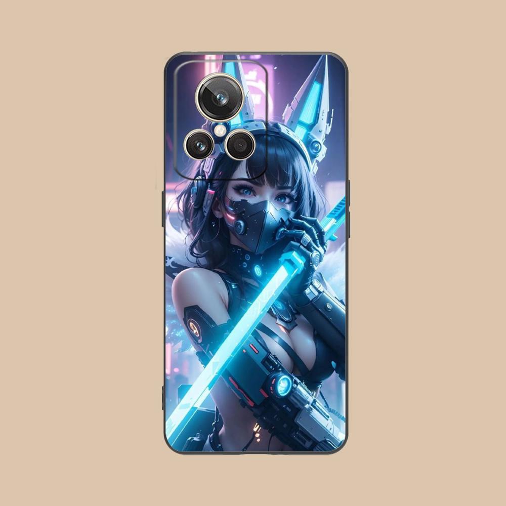 Anime Girl Mobile Phone Case for Realme GT 8 Neo Pro C75 73 71 C67 65 C55 53 C35 31 C20 15 Colorful Printing Cover Pretty