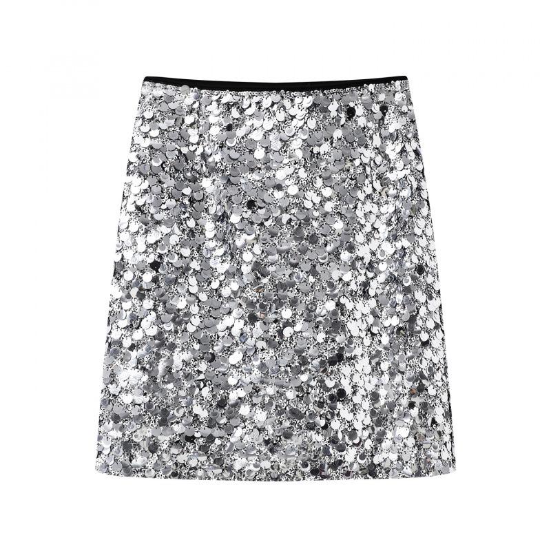 In Stock: 2025 Winter Women's High-Waisted Sequin Bodycon Skirt, Casual & Versatile