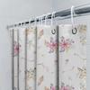 Watercolor Floral Arrow Shower Curtain, Waterproof & Mildew-Resistant Bath Curtain with Artistic Design for Fresh Bathroom Decor