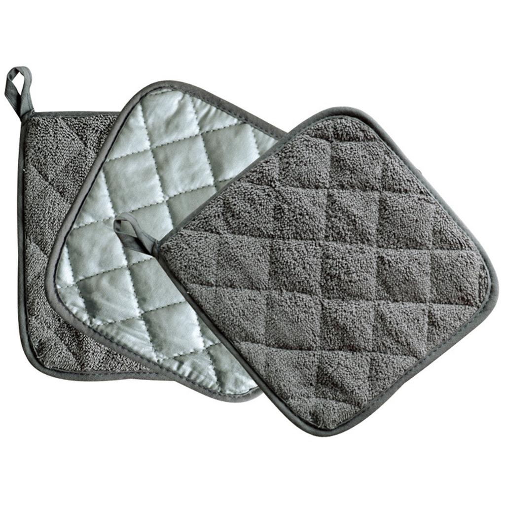 Microwave Oven Gloves Kitchen High Temperature -Scalding Thick Cotton Gloves (Set Of 2)