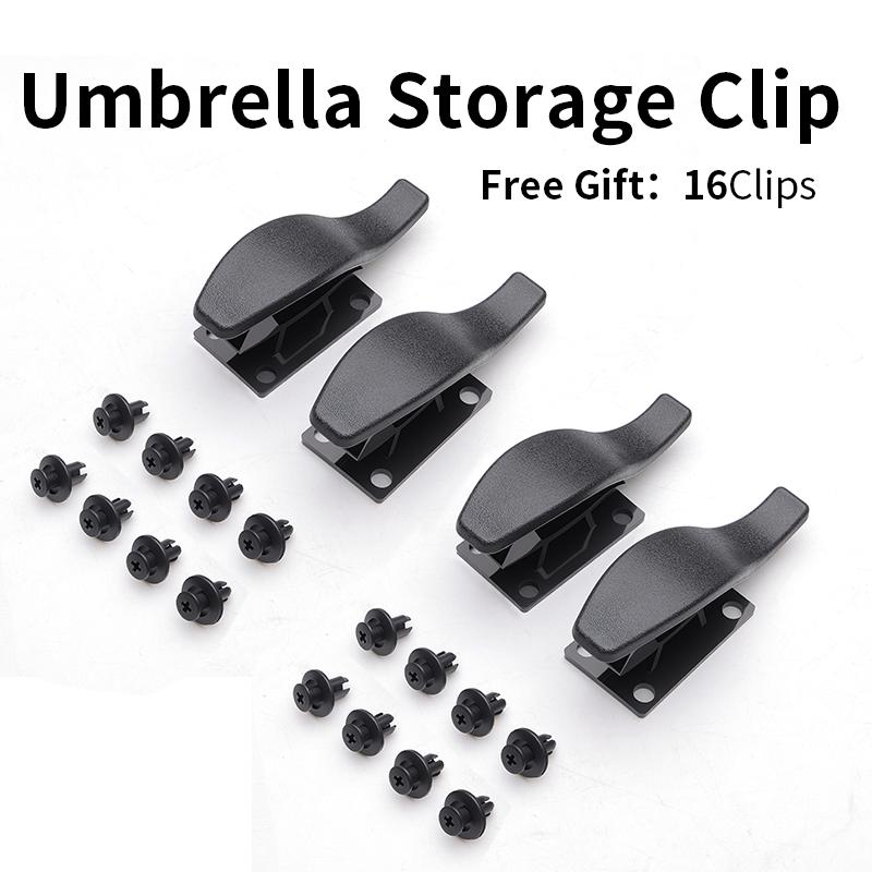 Car Umbrella Holder, Rear Trunk Mounting Clip, Multi-functional In-Car Umbrella Organizer, Universal for Family Vehicles