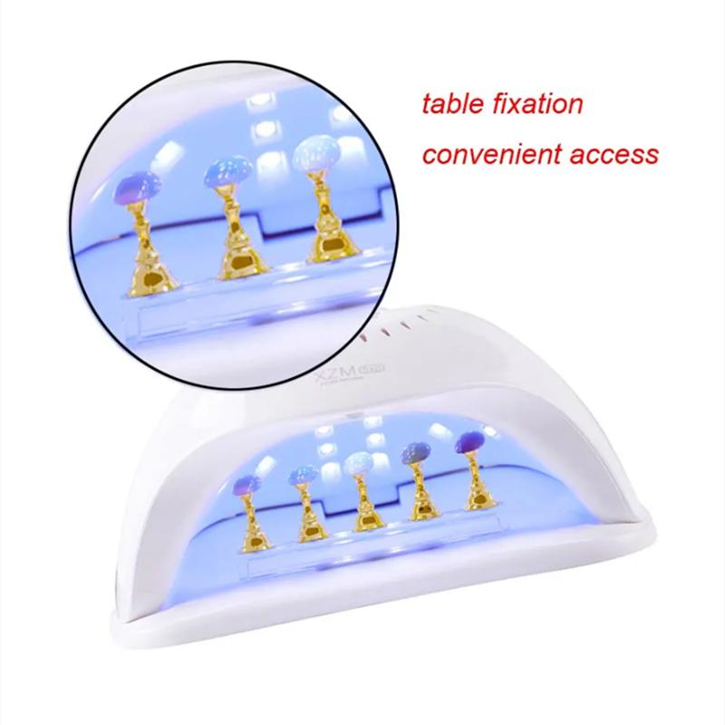5pcs/Pack Chess Magnetic Nail Holder Practice Display Stand Gold Silver Rose-Golden Showing Shelf Gel Polish Display Stand Tools