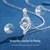 Zhenshangyin Moissanite Sterling Silver 'My Heart For You' Pendant Necklace