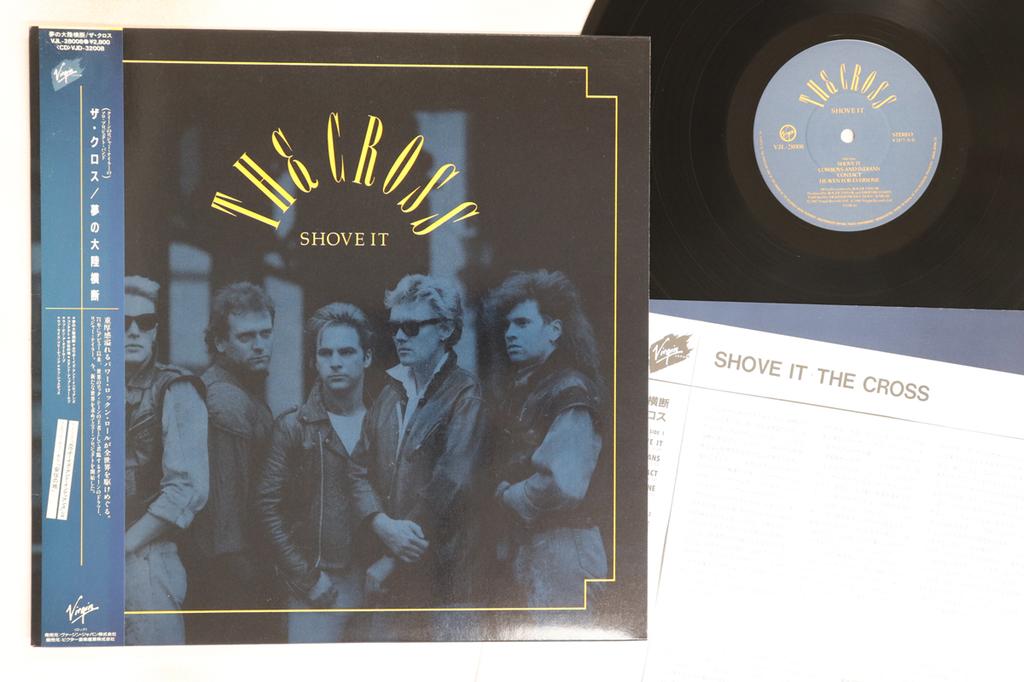 LP Record CROSS - Shove It VJL28008 VIRGIN 1988 Japan Obi Rock Used