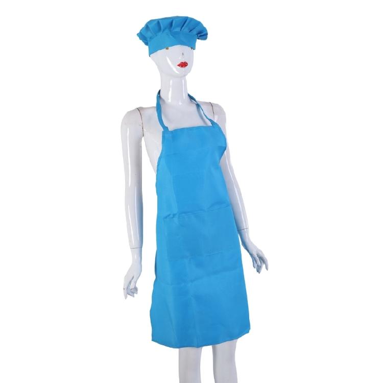Kitchen Apron Set for Adults, Adjustable Size Apron Baking DIY Hat Protects Against Stains in Kitchen