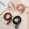 130cm Long Adjustable PU Leather Bag Strap For Crossbody 1.8cm Wide Shoulder Bag Strap Replacement Accessories For Handbags New