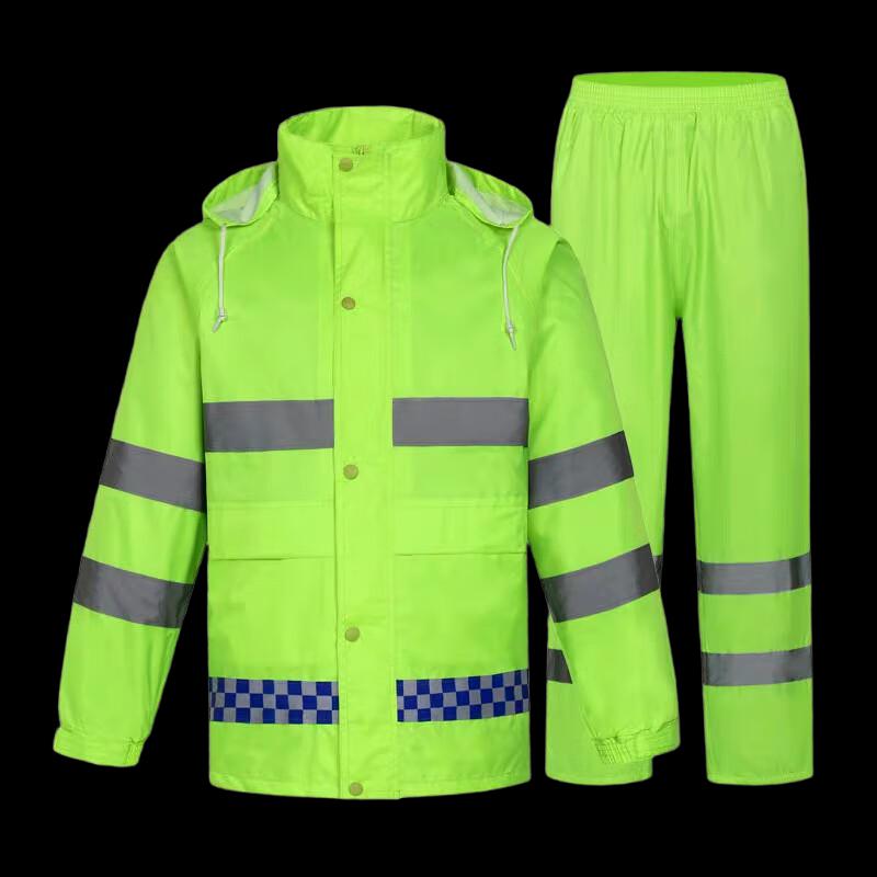 Longchan Reflective Heavy Duty Rain Suit