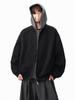 Unisex Autumn/Winter Faux Two-Piece Hooded Cotton Jacket: Loose, Fashionable, Versatile, and Casual.