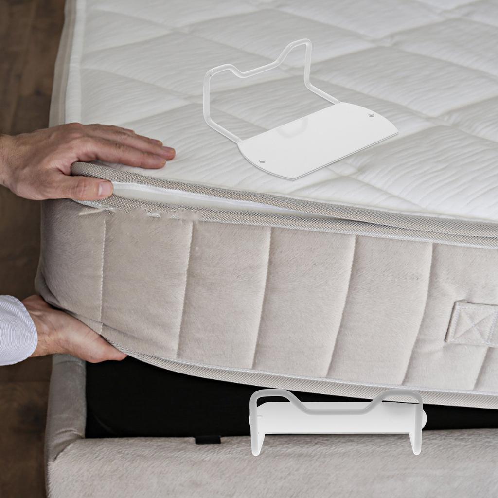 2 Stück Matratzenhalter Stange Heavy Duty Rutschfester Matratzenhalter für verstellbares Plattform Metallrahmen Bett Verhindert Verrutschen Verschleiß