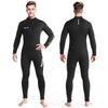 Owntop Men's 5mm Full Wetsuit | 5/4mm Neoprene Winter Wetsuit, Warm, Stretch, for Surfing, Diving, and Marine Sports (Front Zipper | Black | XXL)