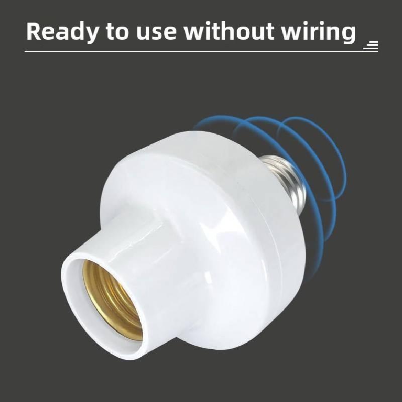 E26 E27 Wireless Remote Control Bulb Base With Timer Led Smart Light Socket For Home Use