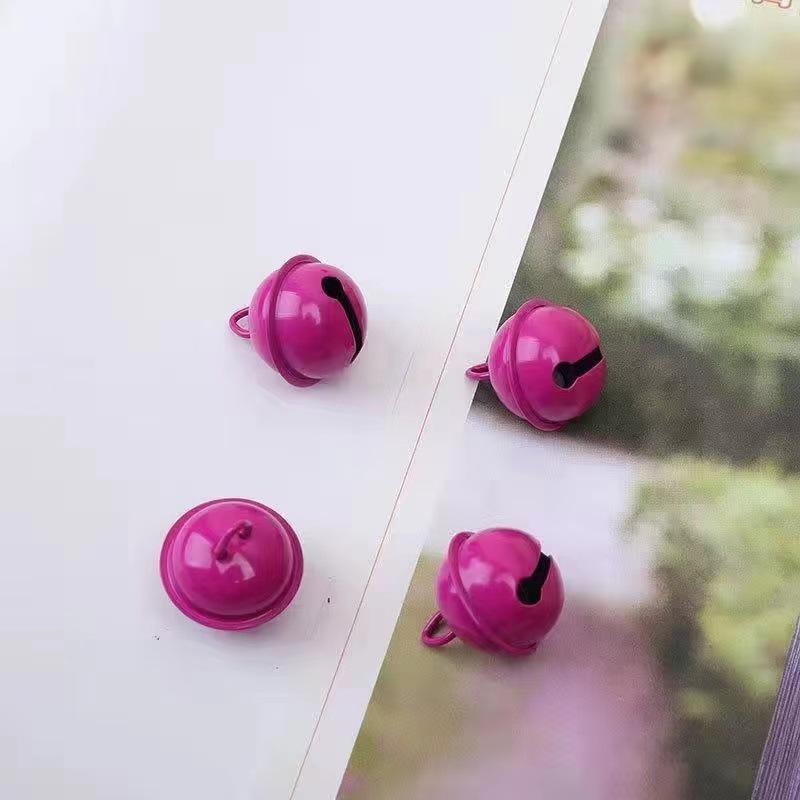 22mm Candy Color Enamel Metal Bells - Christmas Ornaments, DIY Pet Accessories, Keychain Pendants