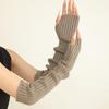 Popular Thick Knit Fingerless Arm Warmers - Long, Cozy Autumn/Winter Sleeves