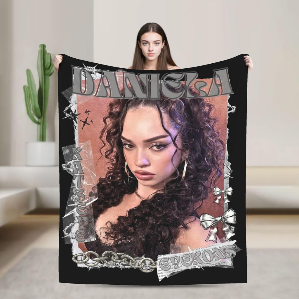 Manon Katseye Kpop Blanket Fleece All Season Portable Soft Throw Blankets for Home Bedroom Bedspread