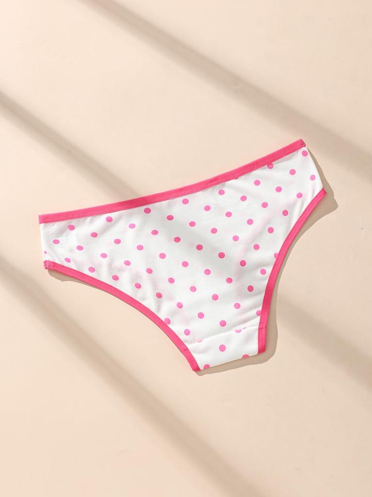 6 Stück/Set Damen Baumwoll-Slips Fashon Punkt Unterwäsche Niedrige Taille Slips Mädchen Slip Sexy Damen Unterhosen Weiche Damen Lingerie S-XL