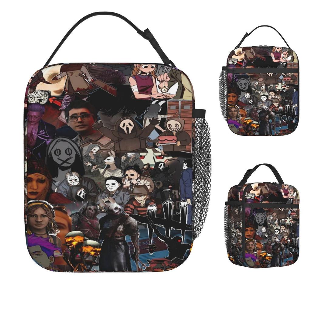Deads By Daylights Lunch Bag Convenient Lunch Box Outdoor Picnic Print Cooler Bag Fun Waterproof Thermal Lunch Bags