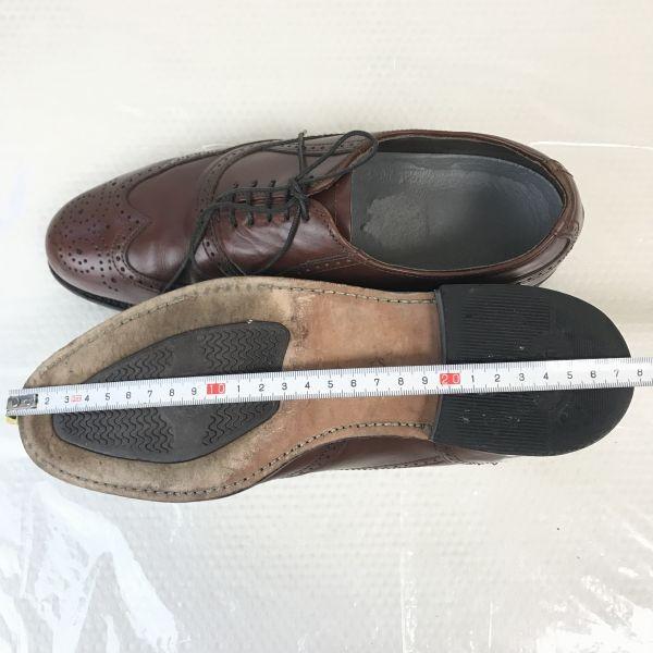 80er-90er Dexter Goodyear Full Brogue Wingtip Schuhe 7M 25cm Braun(GEBRAUCHT)