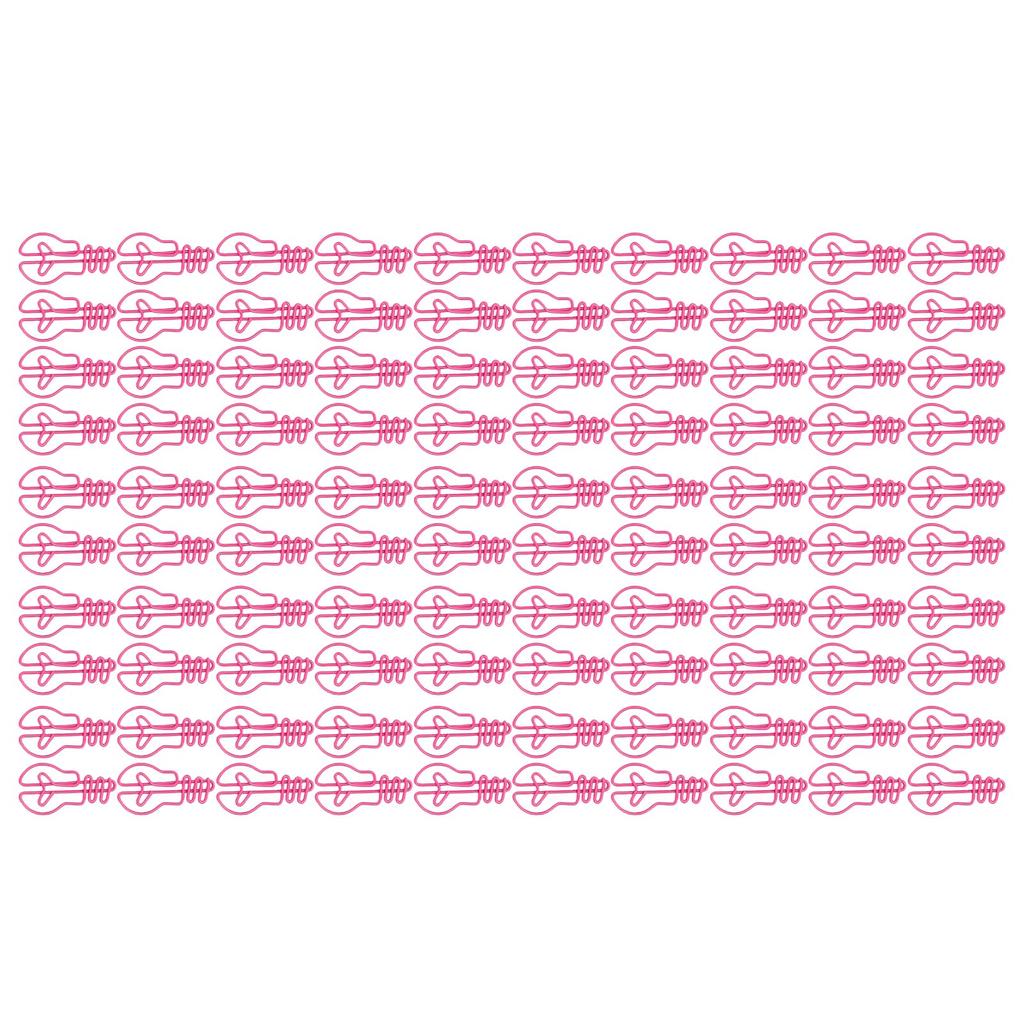100Pcs Light Bulb Shaped Paper Clips Metal Decorative Paperclip Set for Calendar Journal Scrapbooks
