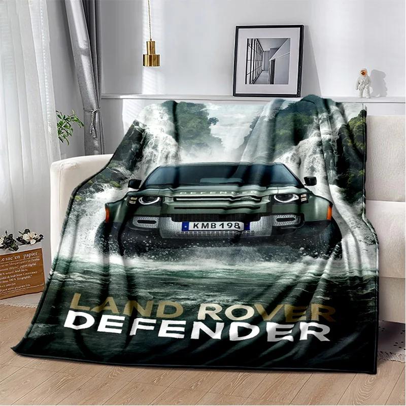 Luxurious HD Fashion Trend Sports Car L-LAND ROVER Logo Blanket - Perfect for Children as Gift Sofa Bed Office Hotel Decor