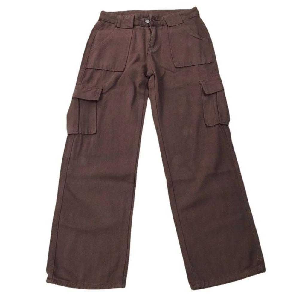 GMXIA Women's Fashion Casual Solid Color Print High Waist Pants & Capris