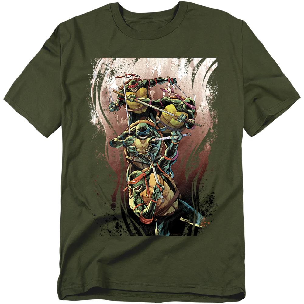 Teenage Mutant Ninja Turtles Unisex Adult Earthy Rainbow Warriors T-Shirt