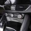 Real Carbon Fiber For Alfa Romeo Stelvio Giulia 2017-2026 Car Air Conditioning Volume Knob Decorative Frame Car Accessories
