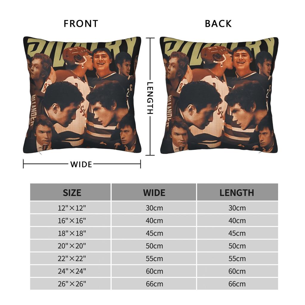 Heated Rivalry Ilya and Shane Pillow Cover Retro Trendy Pillow Case For Living Room Chair Comfy Pillowcases Birthday Gift