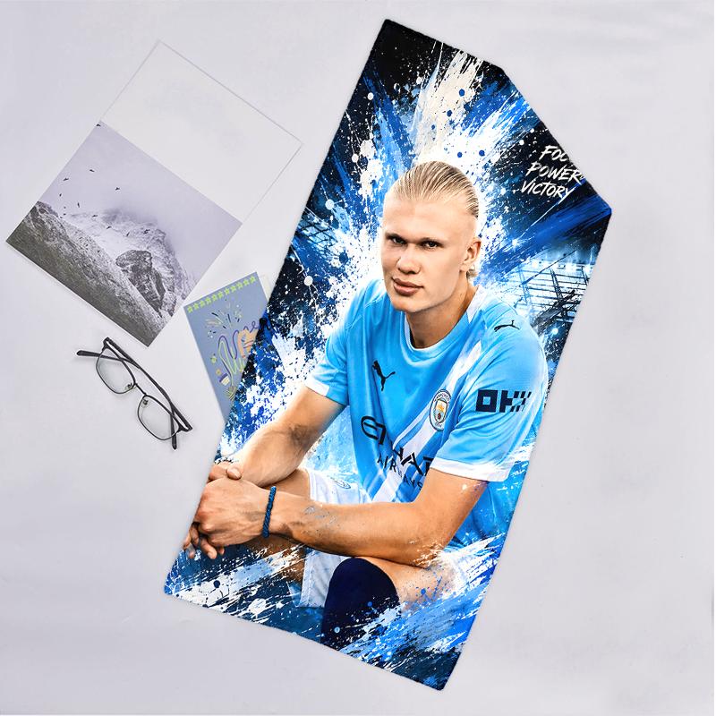 Haaland Fashion Beach Towel: Ideal for Summer Adventures Soft, absorbent and quick drying suitable for swimming and bathing