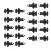 190PCS Universal Auto Fastener Clips Plastic Rivets 6 Sizes Car Push Pin Rivet Trim Clip Bumper Fender Door Panel Retainer Kit