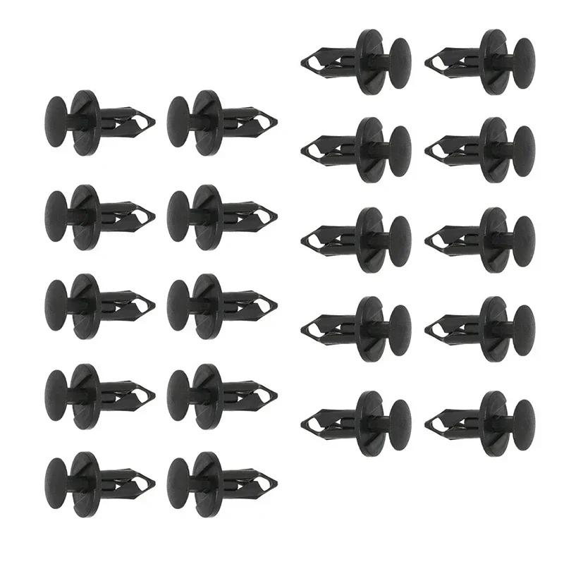 190PCS Universal Auto Fastener Clips Plastic Rivets 6 Sizes Car Push Pin Rivet Trim Clip Bumper Fender Door Panel Retainer Kit