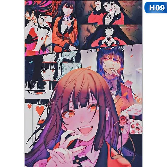 Cartoon, Anime, Painting, Pictures, Gambling, Canvas Posters, Children's Living Room, Art, Home, Wall Decoration Posters