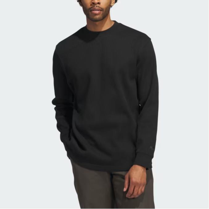 Adidas Originals Thermal Long Sleeve Shirt Men Tops Black IY1599