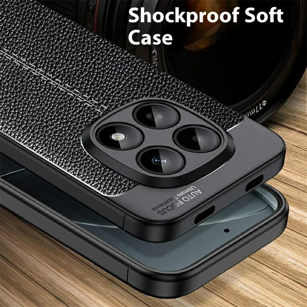 For Xiaomi Poco M8 5G/Redmi Note 15 5G (Global) Case Litchi Texture TPU Flexible Phone Cover, Black