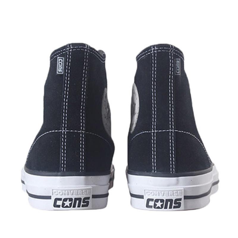 Converse Chuck Taylor All Star Pro Suede Comfortable & Versatile High-Top Espadrilles Unisex Black & White