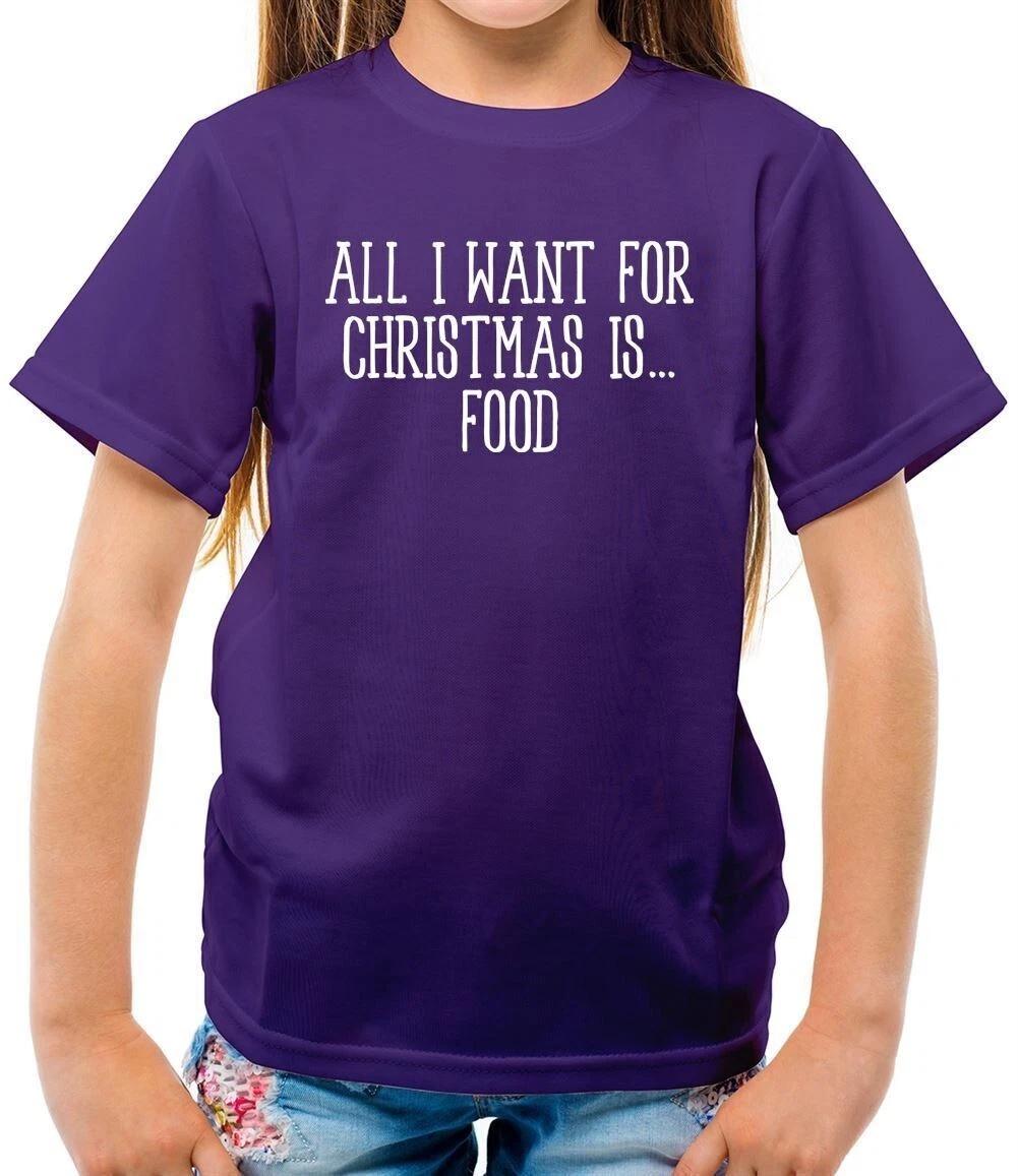 All I Want For Christmas Is Food - T-Shirt - Turkey Christmas Dinner Lunch 150