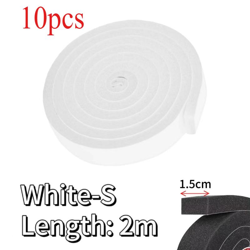 1-10Rolls Door Window Sealing Strip Self-Adhesive Sponge Foam Soundproof Tape Windproof Dustproof Door and Window Gap Seal Strip