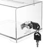Mioni Wall or Countertop Lock and Pen with 6 Interchangeable Suggestion Donation Comment Box Tags, Box, Box, Mailbox,