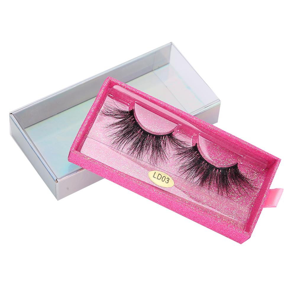 5D 25mm False Eyelashes Makeup Fake Eyelashes Fluffy Curling Long False LashesLD03